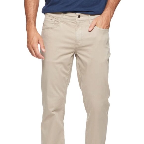 Flag & Anthem Khaki Catskill Garment-Dyed 5-Pocket Pant - Picture 1 of 2